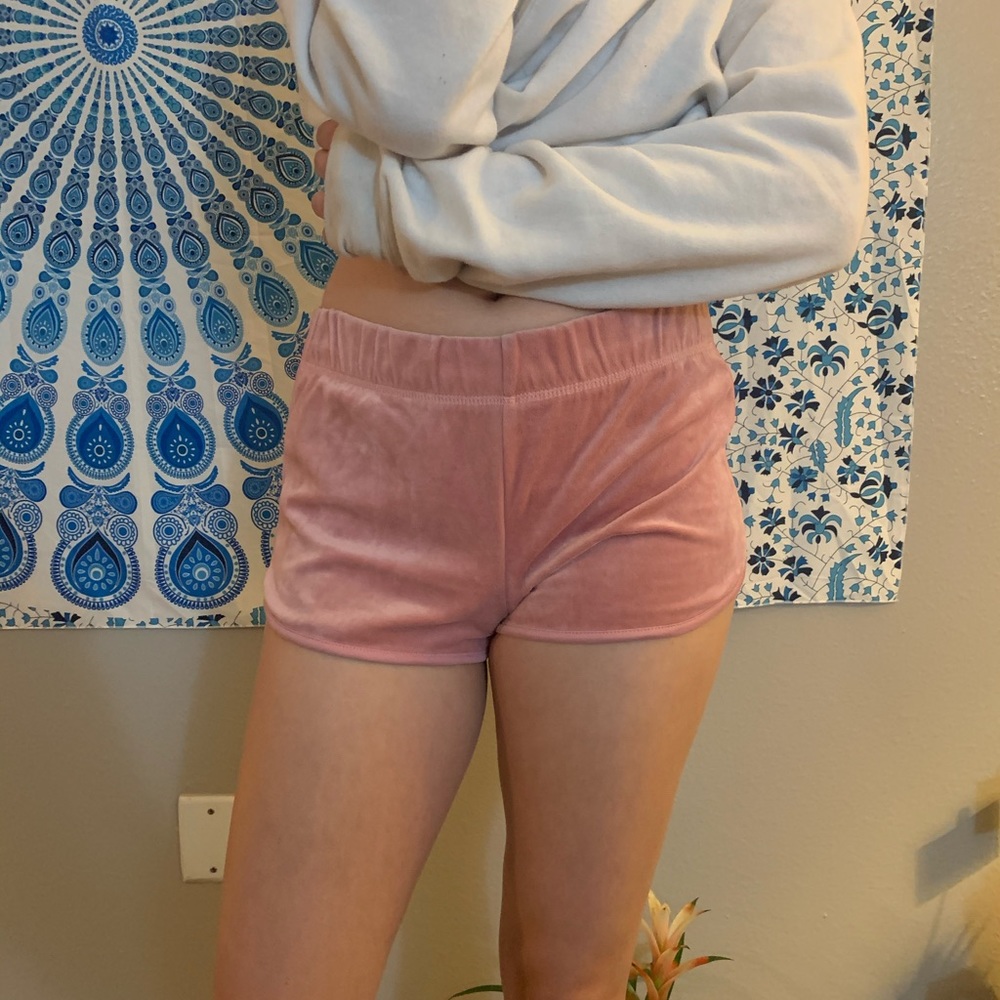 Pink booty shorts